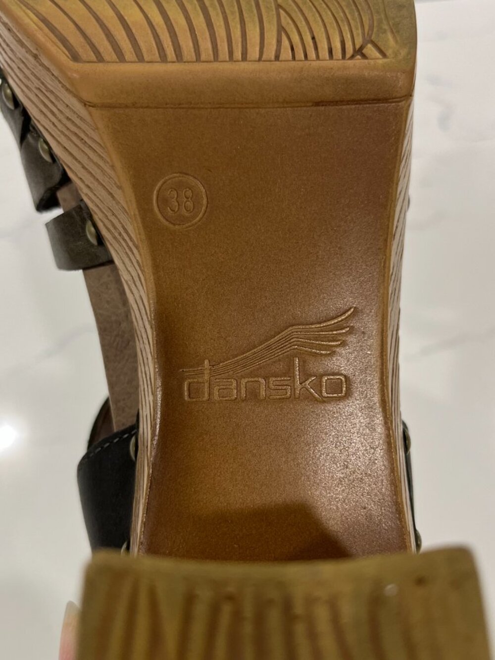 Dansko Dawson Sandal Olive Green - Women 's Size 38 or 8 US - Picture 7 of 8